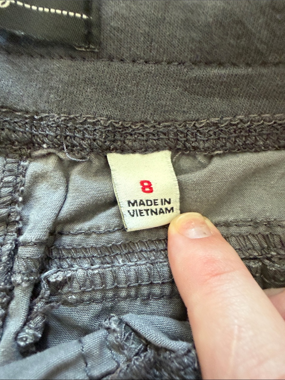 Women’s Gray Camouflage Cargo Capris — Gray Camo - Picture 3 of 8